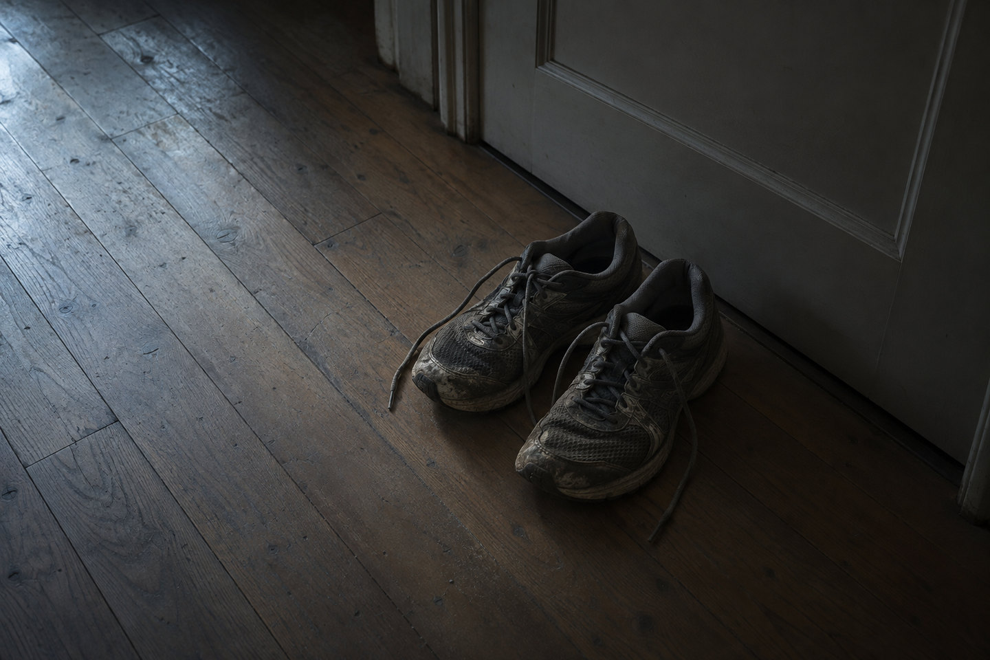 The shoes do not go anywhere. Neither does the hour they used to occupy.